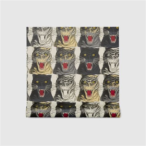 gucci wallpaper home decor|gucci tiger face print wallpaper.